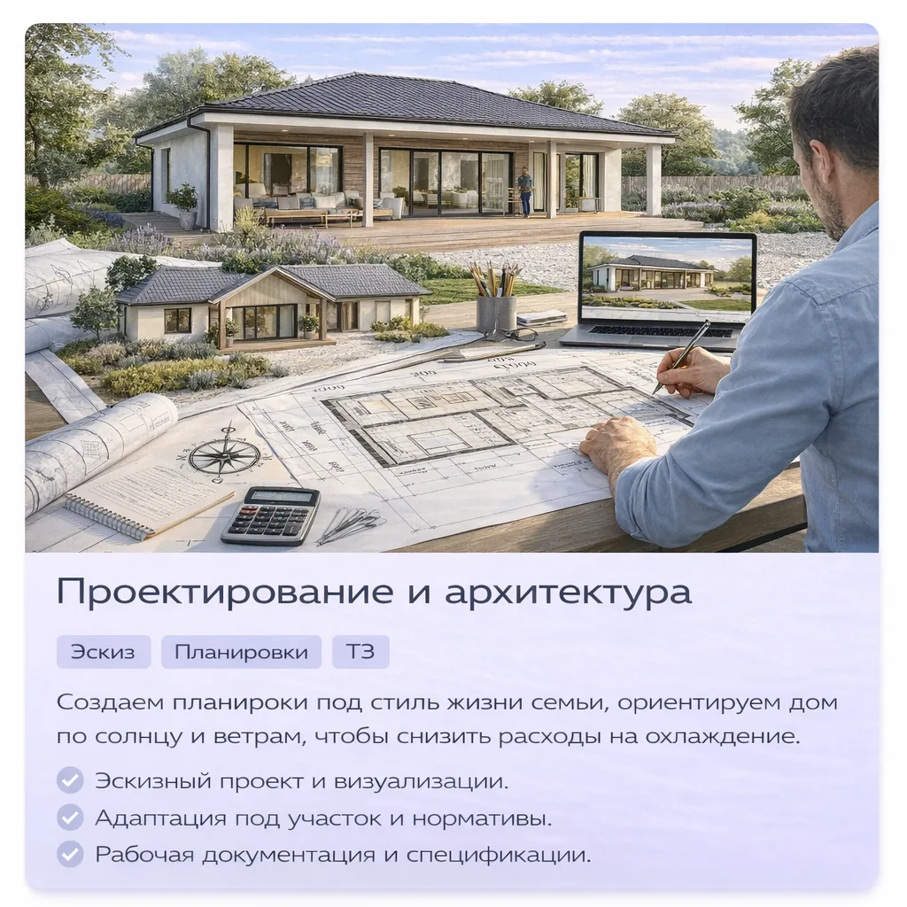 Проектирование и архитектура дома в Краснодарском крае